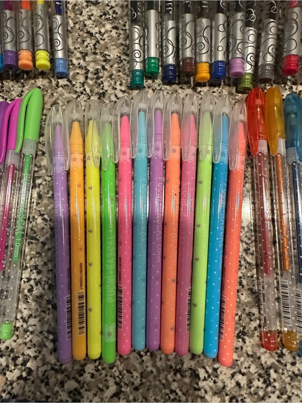 56 Piece Gel Pen Bundle with Decorative Magnetic Closure Box